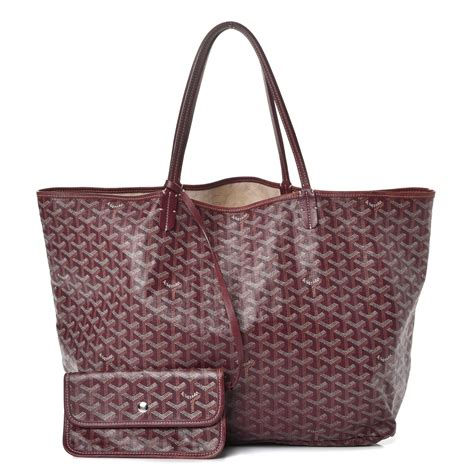 goyard burgundy gm|GOYARD Goyardine Saint Louis GM Bordeaux .